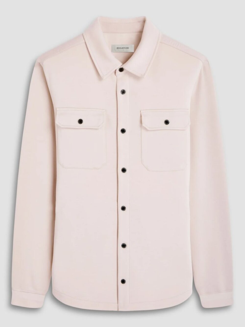 Bugatchi Cream Solid Shirt Jacket in Medium